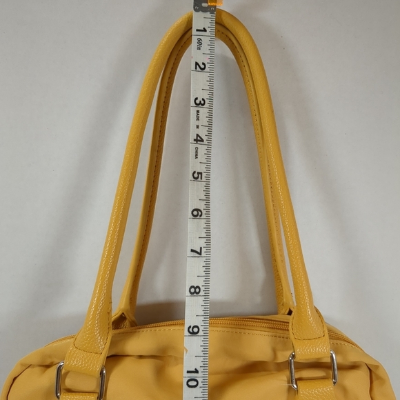 Samantha Brown Floral Yellow Convertible Backpack/Tote Bag - Picture 4 of 14